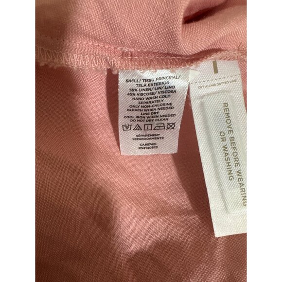 Loft Sleeveless Linen Blend Shift Dress Size 4 - Picture 4 of 4